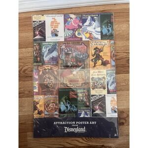 Disney Parks Attraction Poster Art Book Factory Sealed Complete Set of 12 NEW